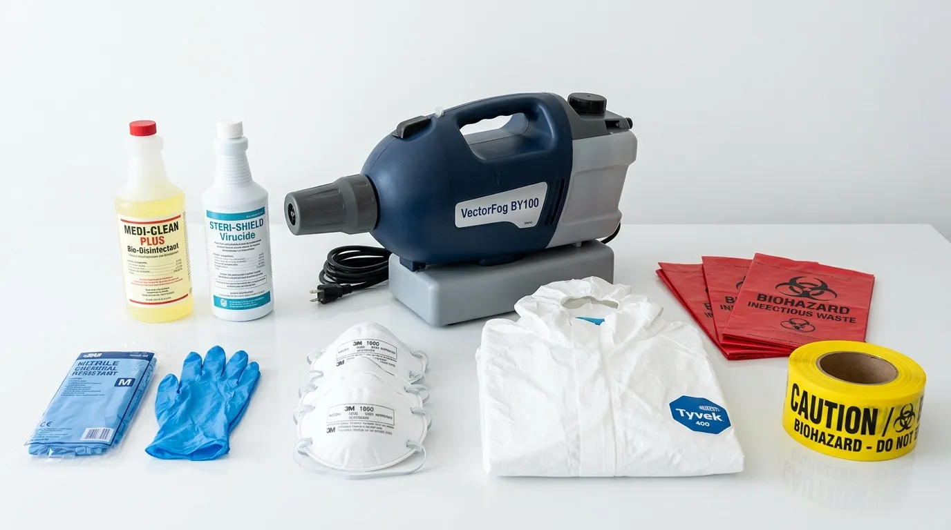 Professional biohazard remediation crew working in Halawa Heights